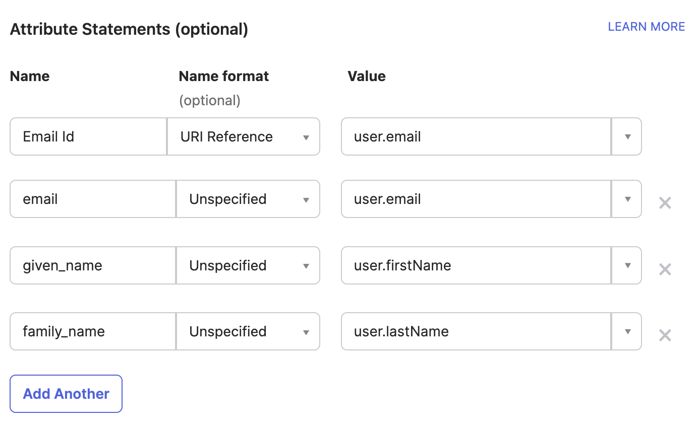 Add custom SAML app