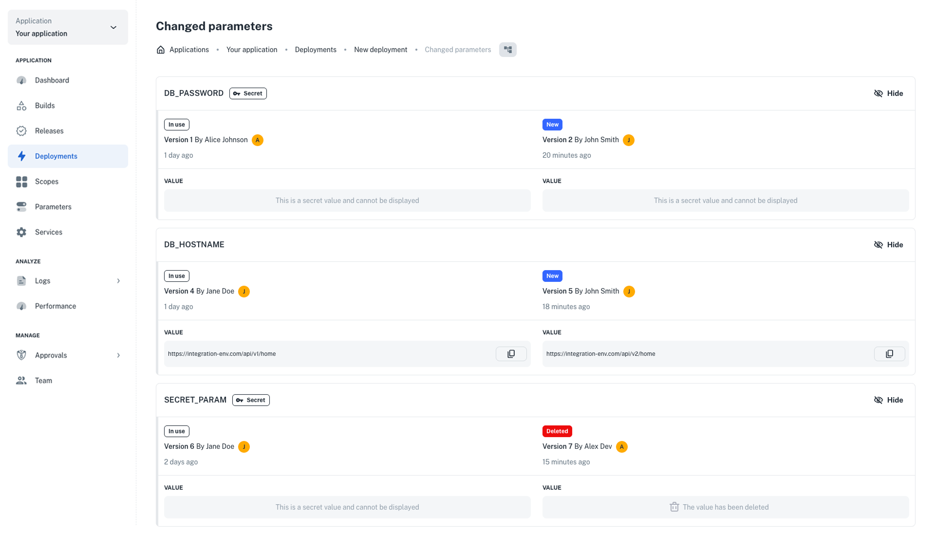 image pull secret name