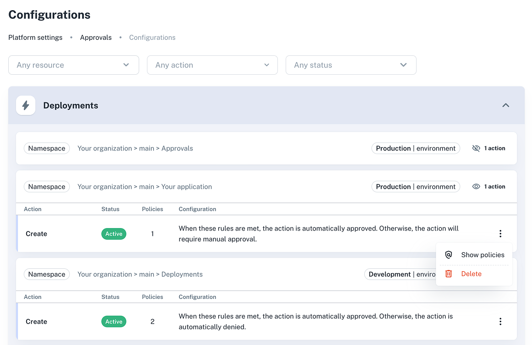 approvals ui