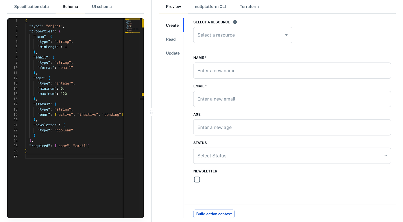 UI schema 1